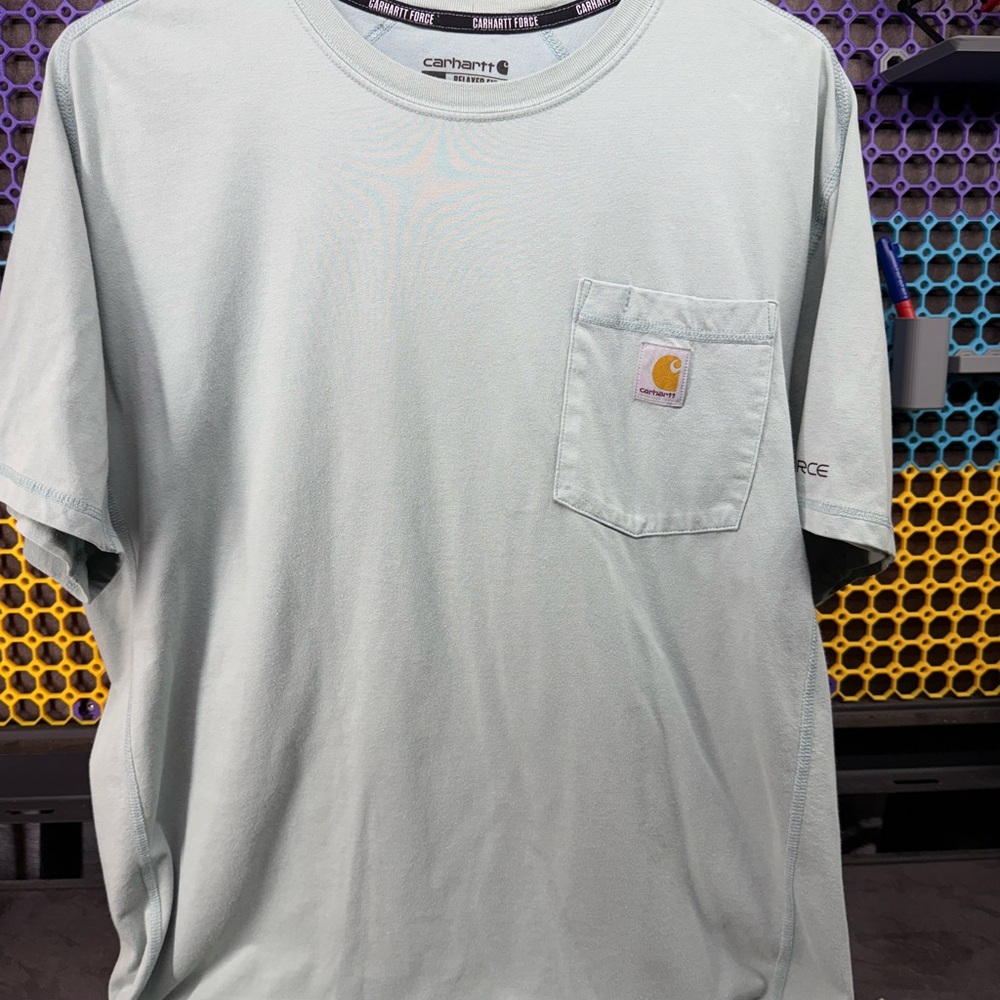 Carhartt Men's Soft Light Green Pocket Tee